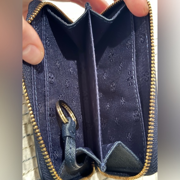 Tory Burch Navy Blue Card Case - Picture 2 of 5